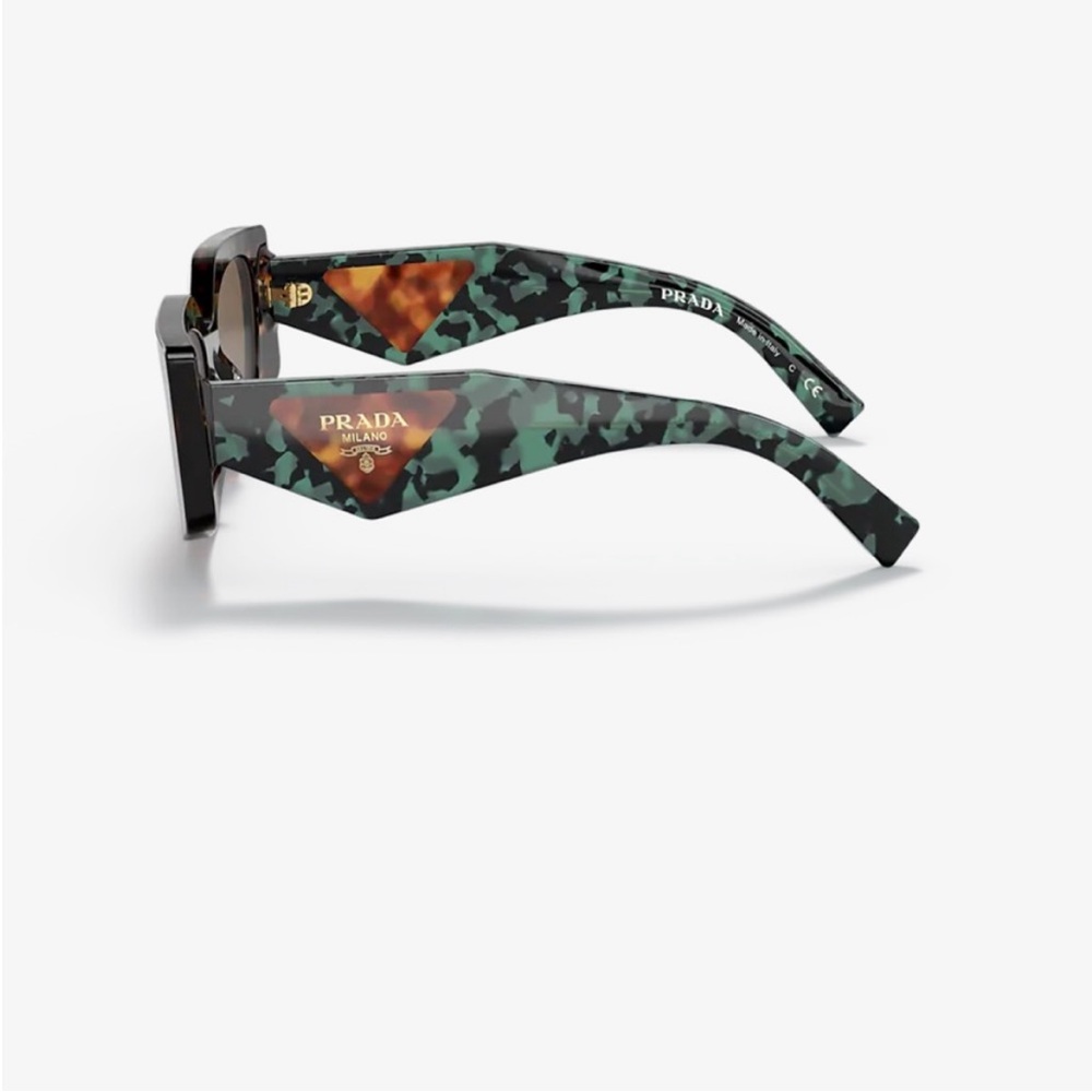 Prada Multicolor Rectangle Acetate Sunglasses - T… - image 3